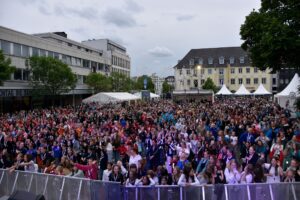 Eröffnungsfeier des 5. NRW-Landesturnfests auf dem Hammer Marktplatz